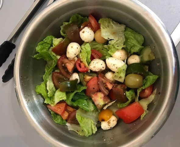 tomato and baby mozarella salad